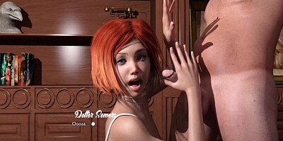 Hot Bitch Sucking Dick In Front Of Her Stepmom And Gets Her Mouth Creampied - Anime Hentai