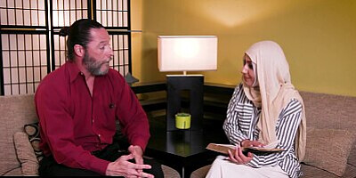 Nervous Hijab Wife Is Worried About Being Alone With Another Man