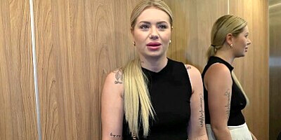 A Good French Blonde Stuck And Fucked In an Elevator And EVEN In A Parking Lot In Anal !!!