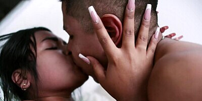 My latina stepsister seduces me while we are alone at home