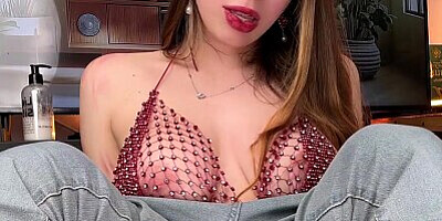 POV JOI for my stepfather Would you let me squirt all over your cock?