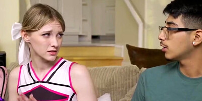 Melody Marks And Petite Blonde - Virgin Cheerleader Fucks Her Shy Friend