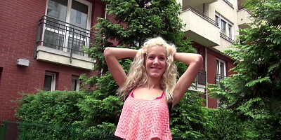 Seduce Skinny Monique Woods To Anal Fuck After Public Street Casting For Money