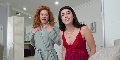 Gal Ritchie - Hung Guy Is Having A Wild Threesome With His Girlfriend And Stepgran