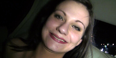 Several ladies are in a dark limo having a very passionate orgy