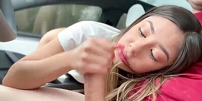 Xxlayna Marie Fucks Luke Cooper In A Tesla Auto Pilot