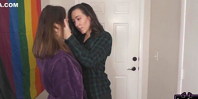 Femdom Dildo Fucks With A Big Dildo! - Sinn Sage And Ariel X