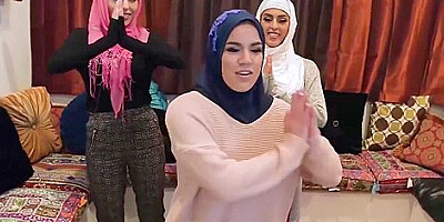 Arab Girls Share a BBC - Sophia Leone, Audrey Royal, and Monica Sage