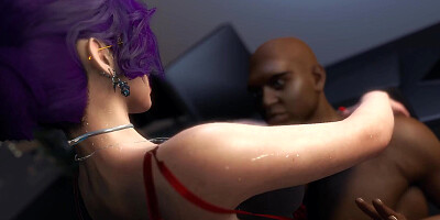 3D BBW Asian milf naked her huge boobs got her wet pussy fucked so hard