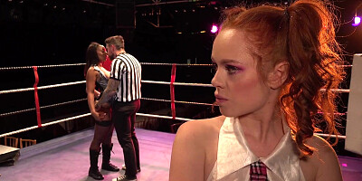 FAKEhub Ginger-Haired Nubile and Ebony COUGAR tutor share a prick