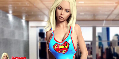 Power Girl Getting Destroy Of Power Cock Cockham Superheroes 45