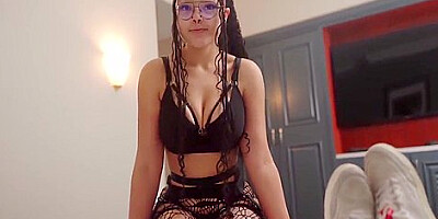 Black Teen 18+ Stepdaughter Shares A Hotel Bed With Stepdad And Seduces Him Into Breeding Her 22 Min