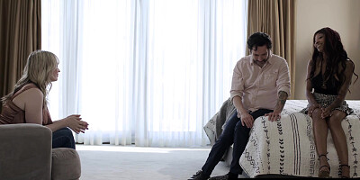 MODERN-DAY SINS - Lesbian September Reign Craves A Man s Dick In Front Of Cuckold Wife Lilly Bell