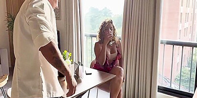 Curvy Hot Ebony Milf Its Planted For Her Date And Fuck The Chef Big Cock For Confort - Carla Morelli 15 Min