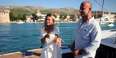 Boat bang with a big boobs blonde who seeks hard sex