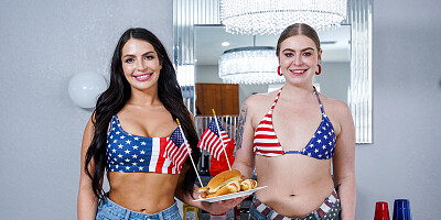 4th of July 3some with Nicky Rebel, Krissy Knight &amp, Alexa Payne