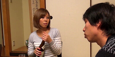Sara Saijo is teased and talked into giving a blowjob