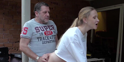 Cute young girl replaces table tennis with sex