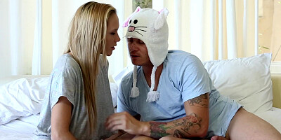 Tight chicks body is seeing a lot of use on the bed sheets here