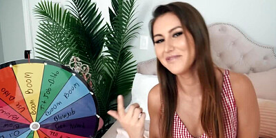 Sexy brunette's game leads to her having fun with a BBC