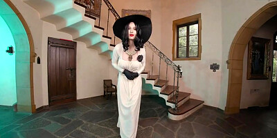 Lady Dimitrescu - Busty Brunette Fucks And Masturbates In Resident Evil Village Cosplay Parody Pt.2