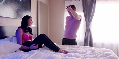 Helping Stepmom make Porn: First Pictures, then she FUCKS ME
