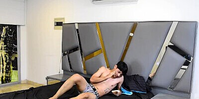 STEPSON SHARES A BED WITH STEPMOM AND HER FRIEND AND THIS ENDS IN A DIRTY THREESOME