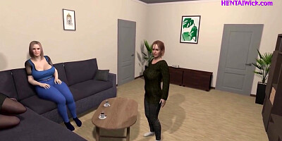 My Stepmoms Friends Arent That Old, Hot Threesome In Sauna - Anime 3d Sex Hq