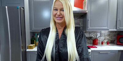 Blonde wifey does not mind fucking her new contractor