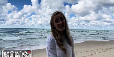 Loves Nothing More Than Being Naked In The Beach And Getting A Dripping Creampie