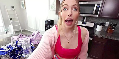 Khloe Kapri - On Her Knees Sucking Stepbros Cock