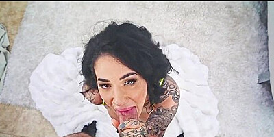 Nade Nasty, Arabelle Raphael And Scotty P In Gets Blowbanged By Multiple Cocks!