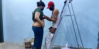 Desi Bhabhi Fucked By Painter In Home