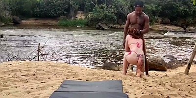 Lorrany Exotica, Marcio Baiano And Mao In Levei Minha Namora Pro Riacho Pra Tomar Banho E Quebra O Cabaco Com O Porque Estava Muito Duro 11 Min