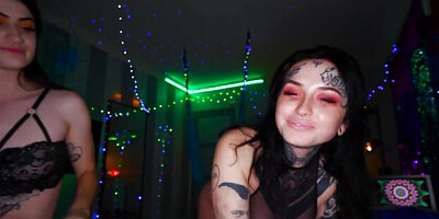 Energetic Lydia Black and Honey Milk's big tits smut
