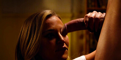 ...Blake Blossom gets eaten out and fucked with her panties on...