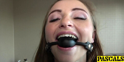 Butt slammed teen vixen submits to her rough master