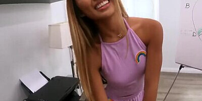 POVD Loud Moaning Asian Gets Facial Fucked By Big Dick