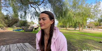 Summer Renee Lets Her Big Naturals Swing In Public