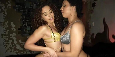 Ricky's Room: Brunette in sexy lingerie licking Ricky Johnson