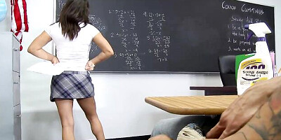 Sex in the classroom with a big-boobed girlfriend Charity Bangs