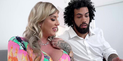 Busty MILF Lolly Dames seduces her husbands black assistant
