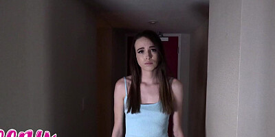 Stepdaughter Brooke Johnson Takes Stepdad's Dick To Cum Home