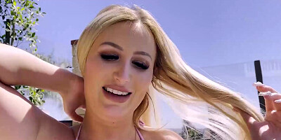 LethalHardcore - Blonde Big Tittied Babe Sucked My Dick By The Pool