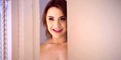 Busty teen Maria Jade makes pizza delivery guy facialize her