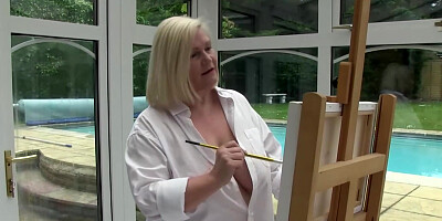 Mature MILF Lacey Starr Wild Art Lesson with Luke Hotrod