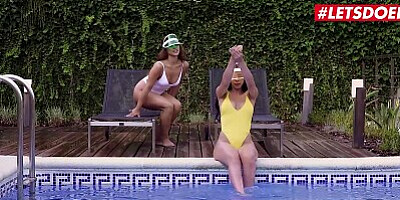 AGIRLKNOWS - Gorgeous Lesbians Julia De Lucia And Ginebra Bellucci Cum Together Full Scene