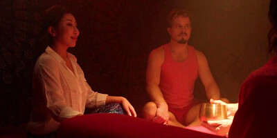 Easy-on-the-eyes Whitney Wright and Robby Echo's lesbian porn