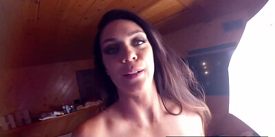 Alison Tyler : Alison walks around set still horny then masturbates