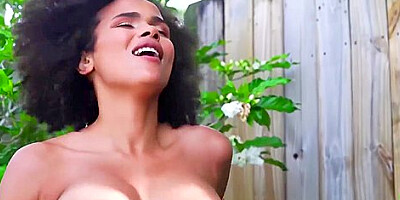 Alina Ali In Ebony Babe Seduces Pool Boy And Sucks His Big Cock